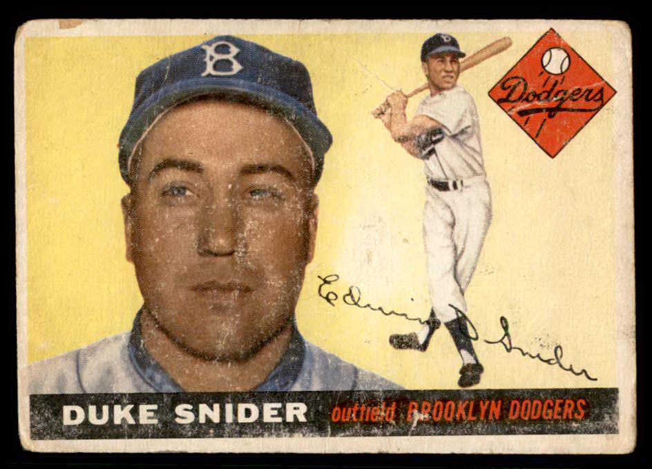 1955 Topps Baseball #210 Duke Snider Dodgers GD-VG 541159