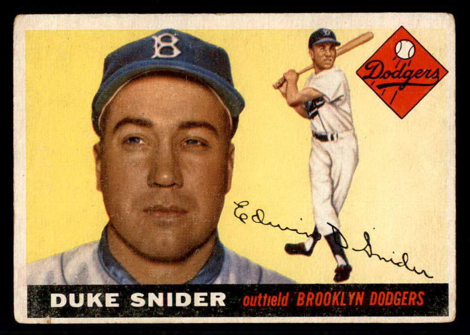 1955 Topps Baseball #210 Duke Snider Dodgers VG 541160