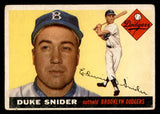 1955 Topps Baseball #210 Duke Snider Dodgers VG 541160