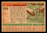 1955 Topps Baseball #210 Duke Snider Dodgers VG 541160