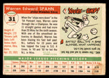 1955 Topps Baseball #031 Warren Spahn Braves VG 541162