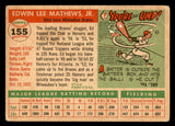 1955 Topps Baseball #155 Eddie Mathews Braves VG 541163
