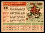 1955 Topps Baseball #187 Gil Hodges Dodgers VG 541164