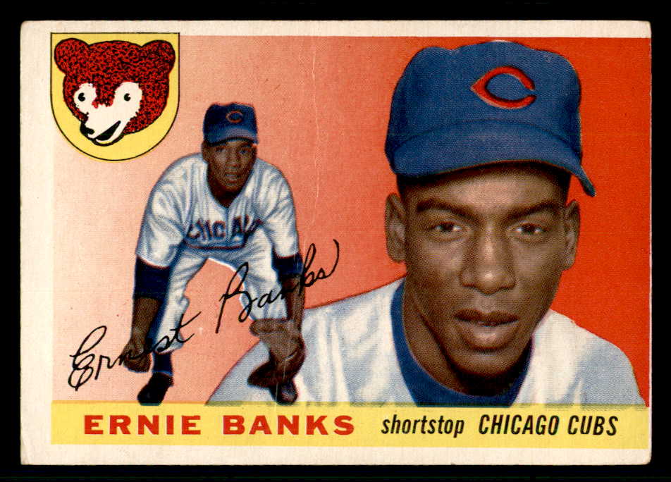 1955 Topps Baseball #028 Ernie Banks Cubs GD-VG 541171