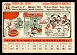 1956 Topps Baseball #063 Roger Craig Dodgers NR-MT White 541174