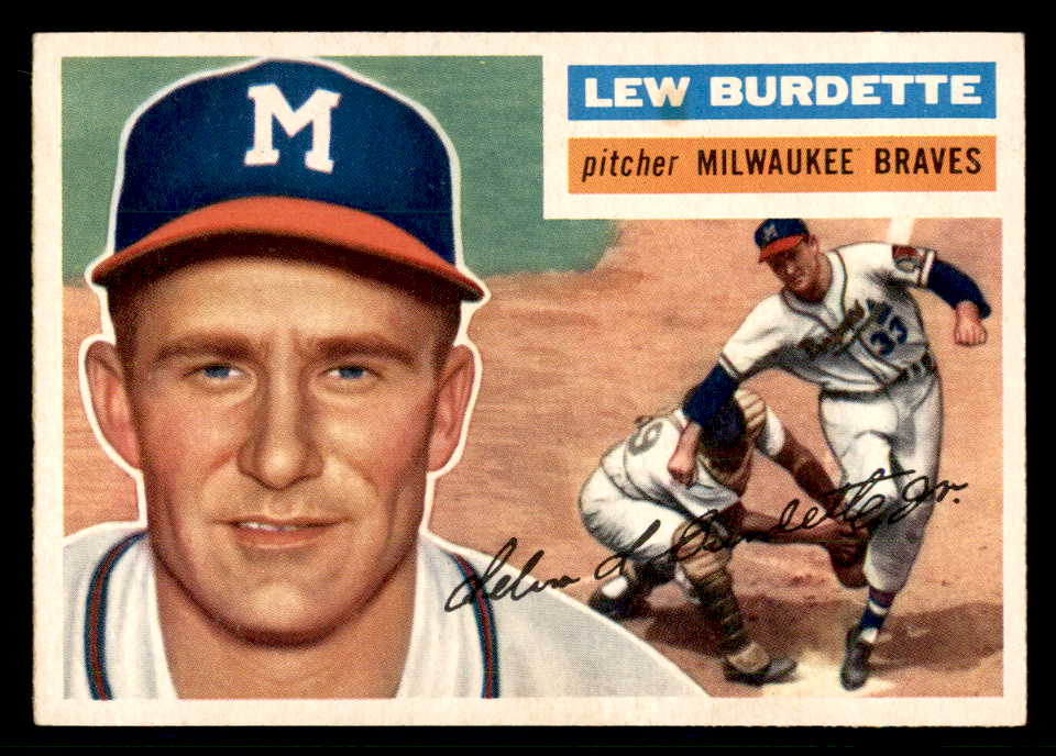 1956 Topps Baseball #219 Lew Burdette Braves EX-MT 541176