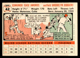1956 Topps Baseball #042 Sandy Amoros Dodgers EX-MT White 541181