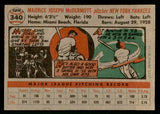1956 Topps Baseball #340 Mickey McDermott Yankees EX-MT 541182