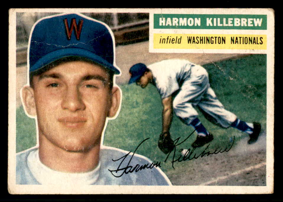 1956 Topps Baseball #164 Harmon Killebrew Senators VG Gray 541185