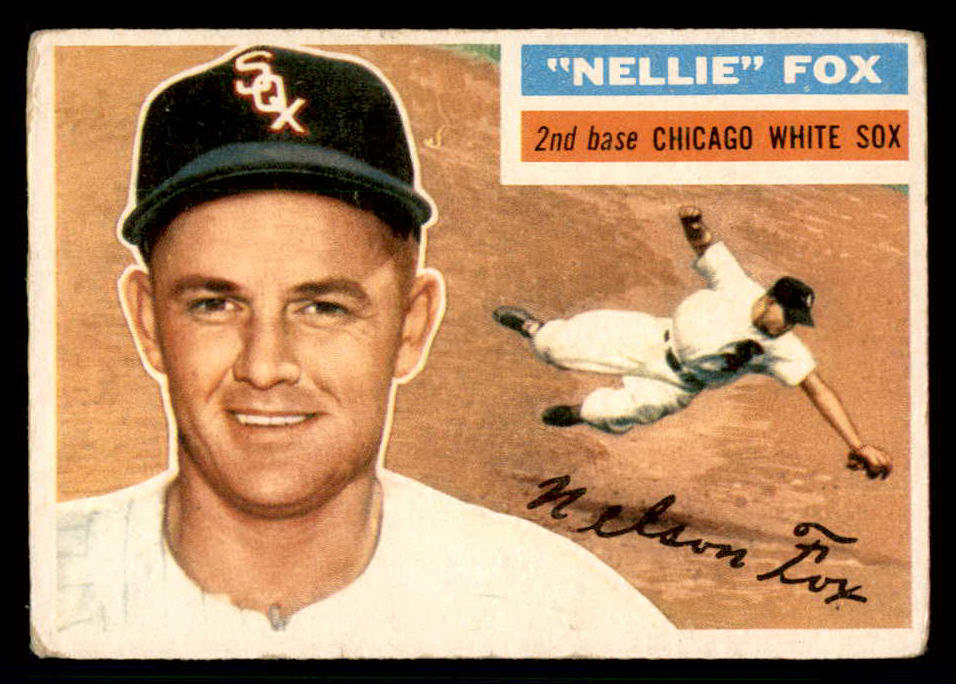1956 Topps Baseball #118 Nellie Fox White Sox VG Gray 541193