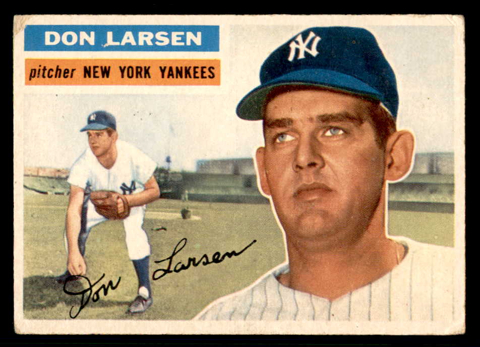 1956 Topps Baseball #332 Don Larsen Yankees VG 541198