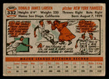 1956 Topps Baseball #332 Don Larsen Yankees VG 541198