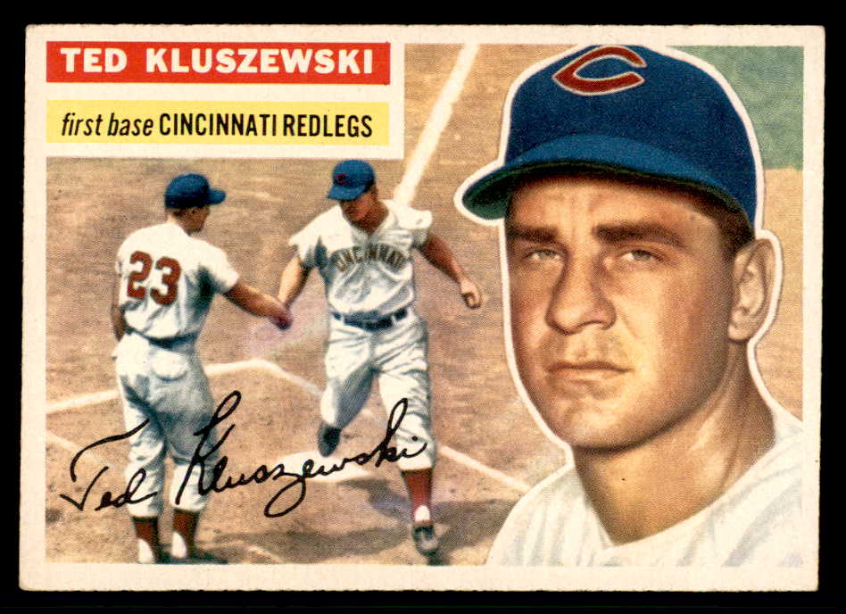 1956 Topps Baseball #025 Ted Kluszewski Reds EX-MT Gray 541205