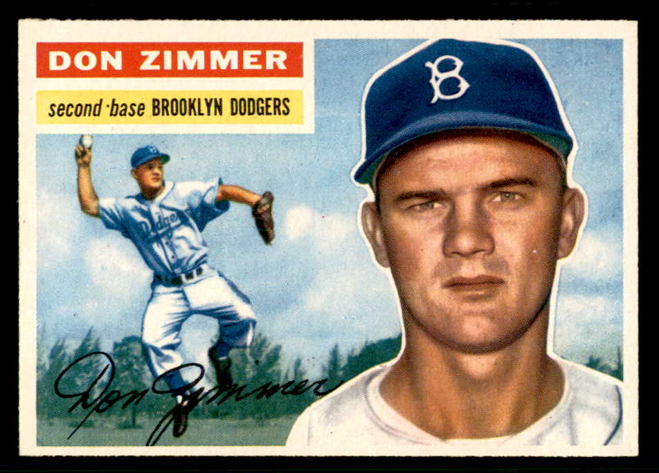 1956 Topps Baseball #099 Don Zimmer Dodgers NR-MT Gray 541207