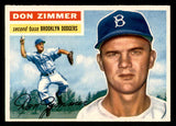 1956 Topps Baseball #099 Don Zimmer Dodgers NR-MT Gray 541207