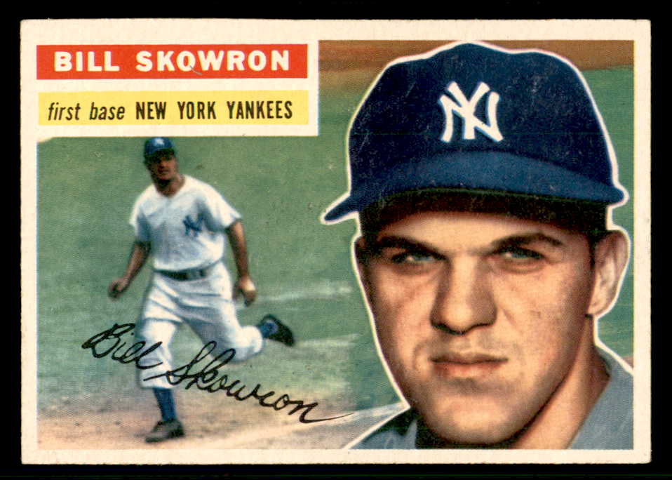 1956 Topps Baseball #061 Bill Skowron Yankees EX-MT Gray 541210