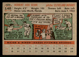 1956 Topps Baseball #140 Herb Score Indians VG Gray 541212