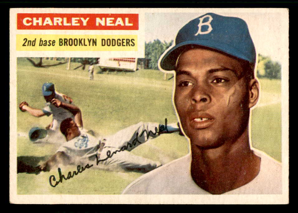 1956 Topps Baseball #299 Charlie Neal Dodgers EX-MT 541214