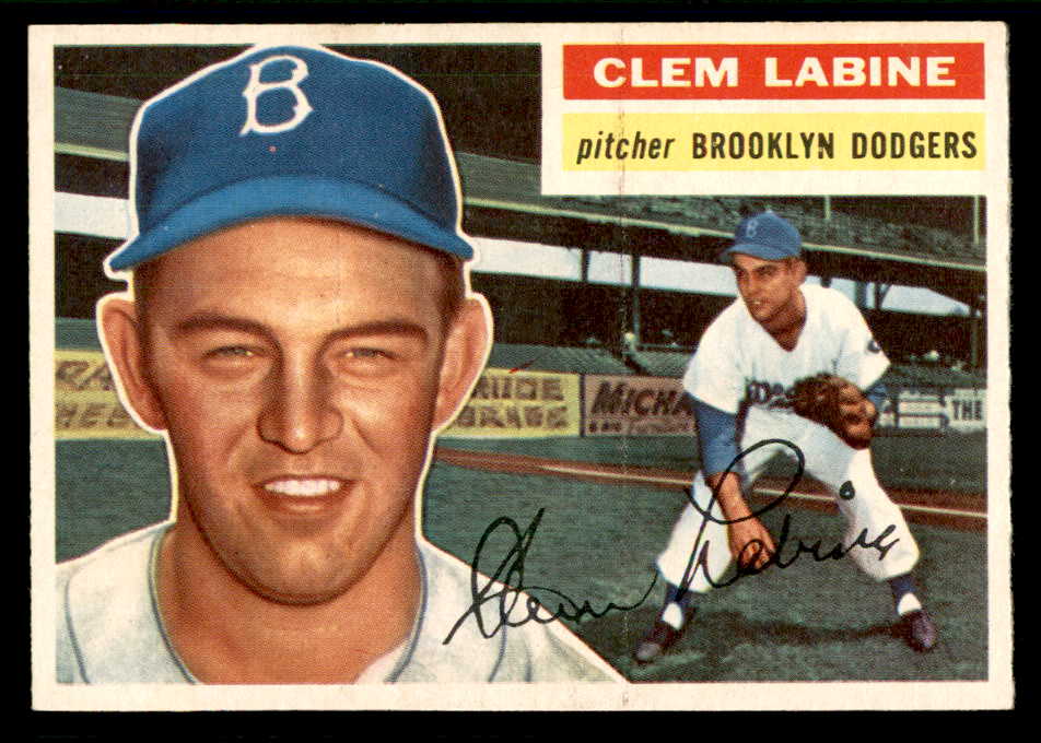 1956 Topps Baseball #295 Clem Labine Dodgers NR-MT 541217