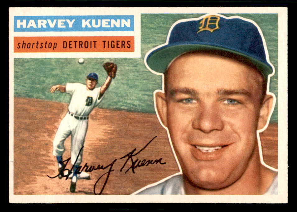 1956 Topps Baseball #155 Harvey Kuenn Tigers NR-MT Gray 541219