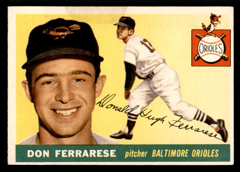 1955 Topps Baseball #185 Don Ferrarese Orioles EX 541222