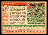 1955 Topps Baseball #151 Ralph Kress Indians VG-EX 541224