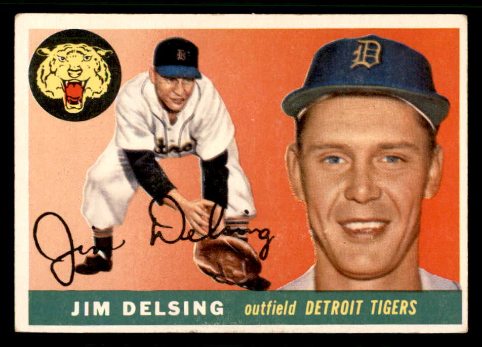 1955 Topps Baseball #192 Jim Delsing Tigers EX-MT 541226