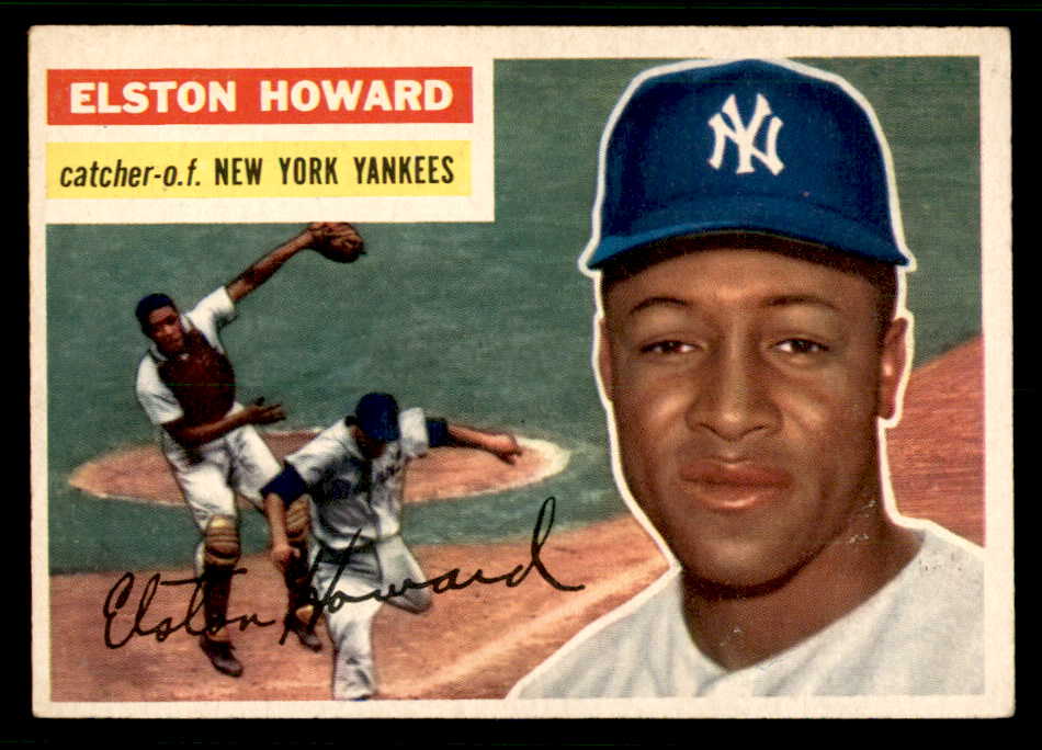 1956 Topps Baseball #208 Elston Howard Yankees EX+/EX-MT 541232
