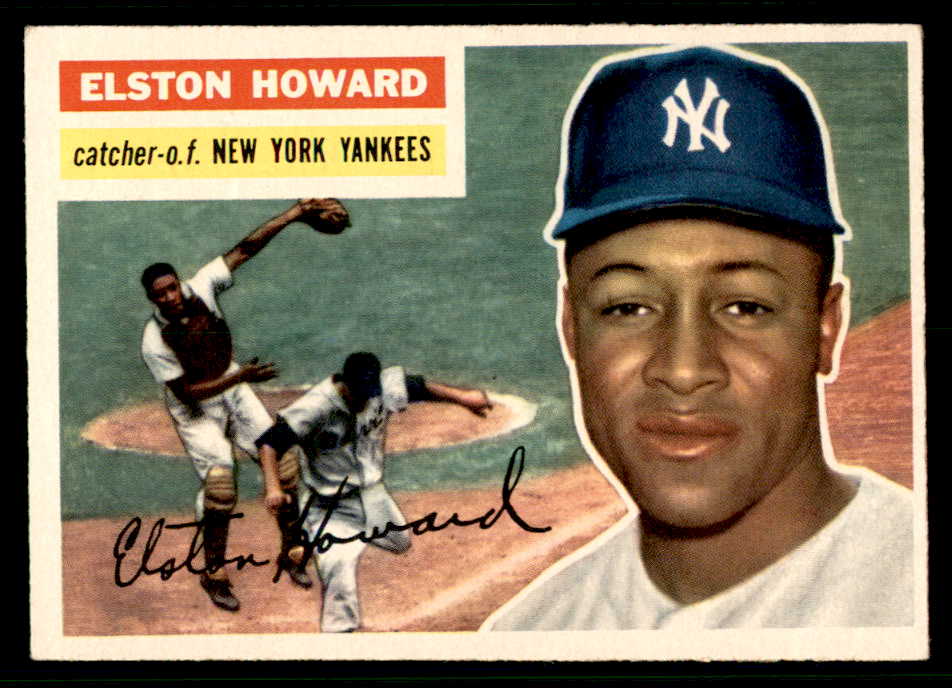 1956 Topps Baseball #208 Elston Howard Yankees EX+/EX-MT 541233