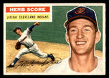 1956 Topps Baseball #140 Herb Score Indians VG-EX Gray 541239
