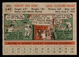 1956 Topps Baseball #140 Herb Score Indians VG-EX Gray 541239