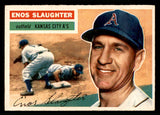 1956 Topps Baseball #109 Enos Slaughter A's EX Gray 541243