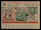 1956 Topps Baseball #165 Red Schoendienst Cardinals EX-MT Gray 541247
