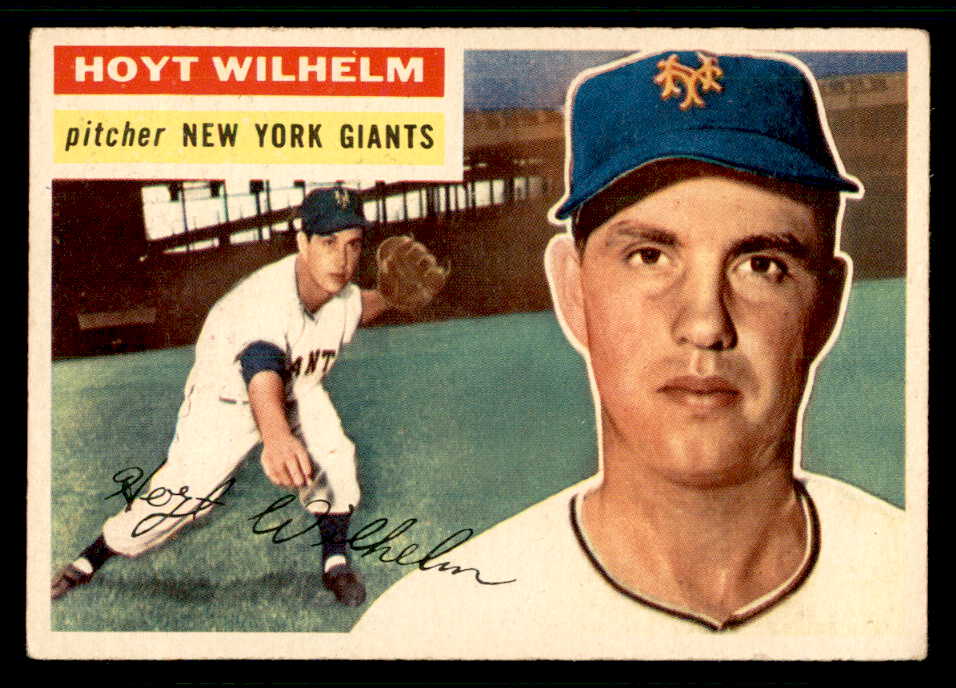 1956 Topps Baseball #307 Hoyt Wilhelm Giants EX 541251