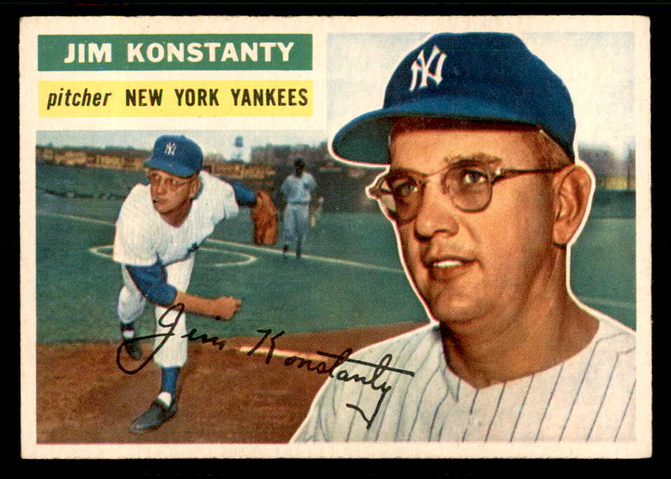 1956 Topps Baseball #321 Jim Konstanty Yankees EX-MT 541256