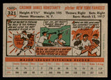 1956 Topps Baseball #321 Jim Konstanty Yankees EX-MT 541256