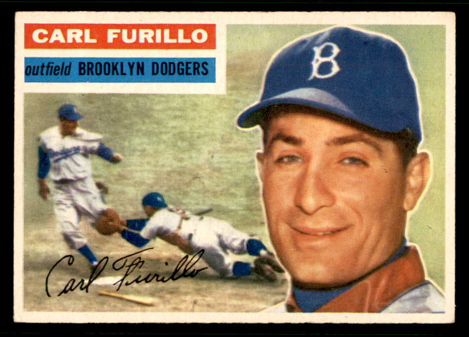 1956 Topps Baseball #190 Carl Furillo Dodgers EX-MT 541257