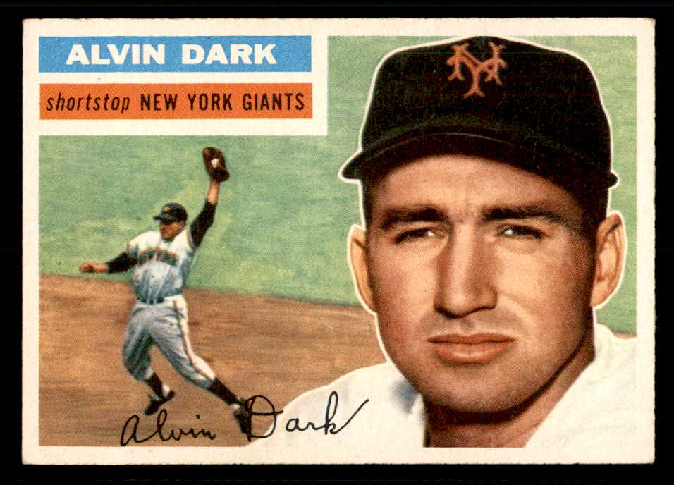 1956 Topps Baseball #148 Alvin Dark Giants EX-MT Gray 541260