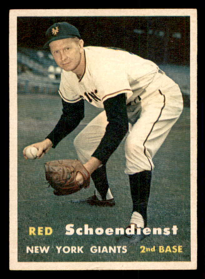 1957 Topps Baseball #154 Red Schoendienst Giants VG-EX 541268
