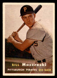 1957 Topps Baseball #024 Bill Mazeroski Pirates EX 541269
