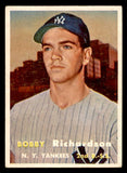 1957 Topps Baseball #286 Bobby Richardson Yankees EX 541272