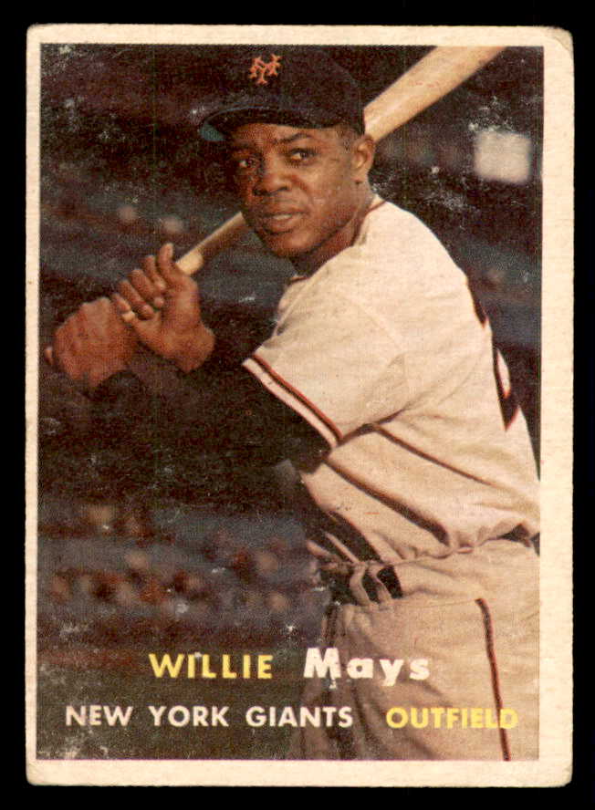 1957 Topps Baseball #010 Willie Mays Giants VG 541275