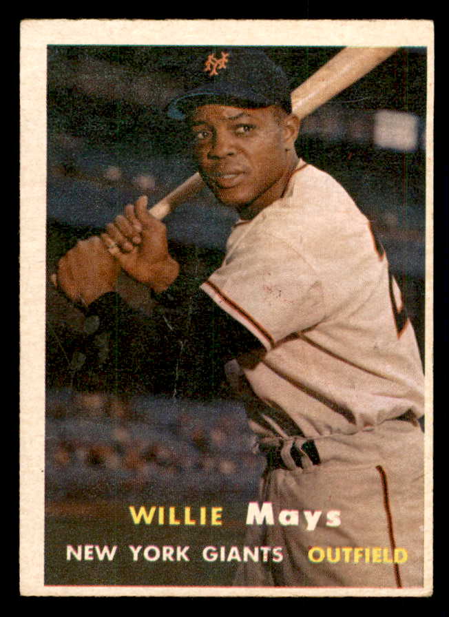 1957 Topps Baseball #010 Willie Mays Giants GD-VG 541276