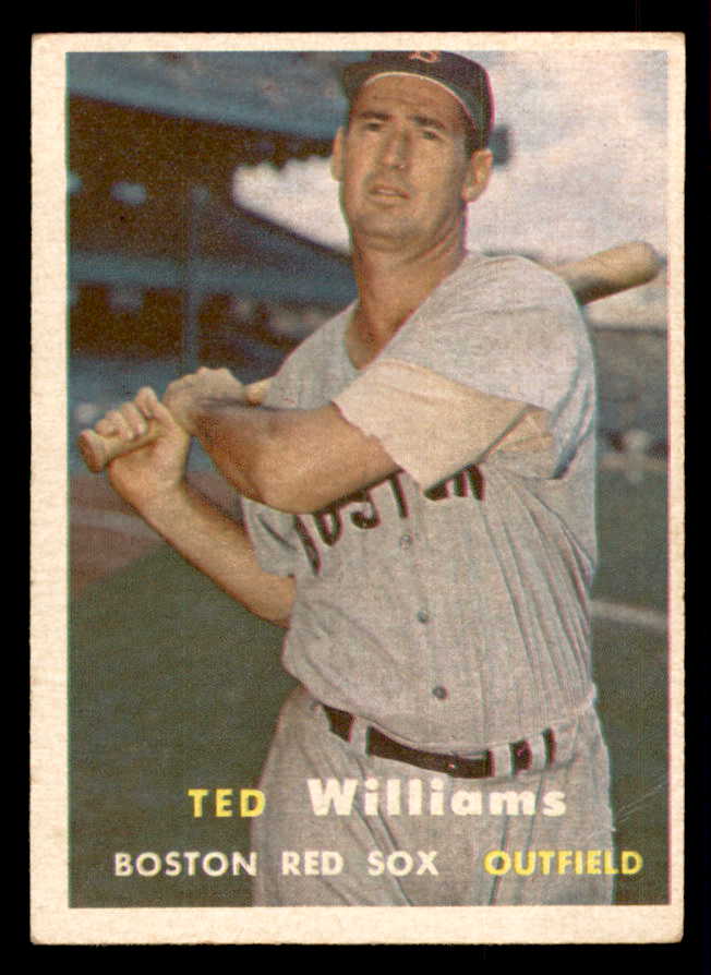1957 Topps Baseball #001 Ted Williams Red Sox VG 541277