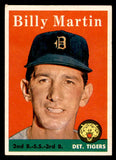 1958 Topps Baseball #271 Billy Martin Tigers EX 541279