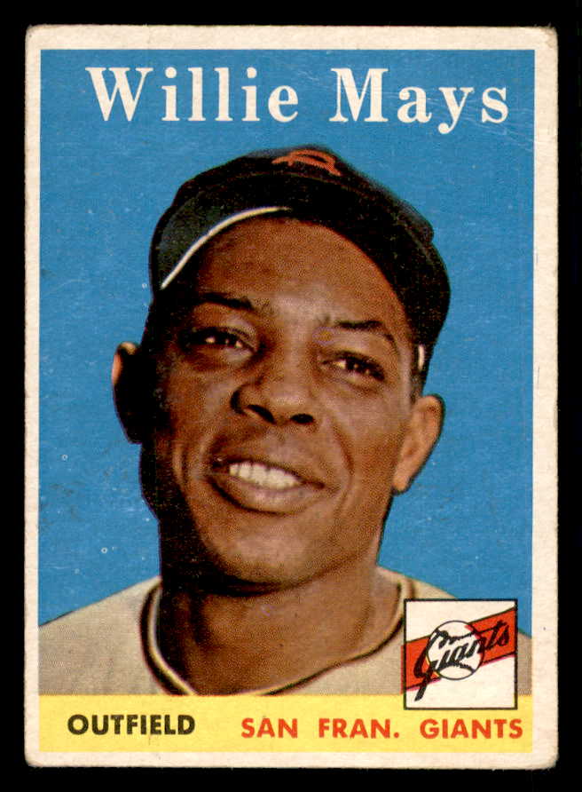 1958 Topps Baseball #005 Willie Mays Giants VG 541282