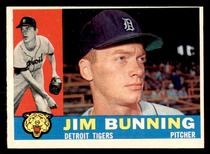 1960 Topps Baseball #502 Jim Bunning Tigers EX 541288