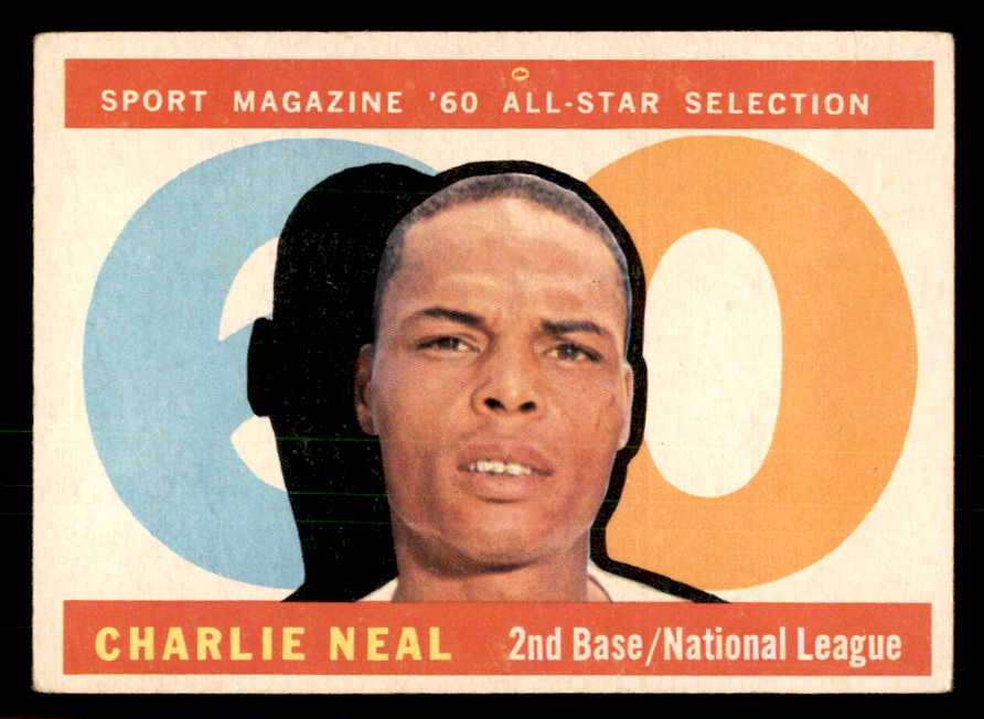 1960 Topps Baseball #556 Charlie Neal A.S. Dodgers VG-EX 541289