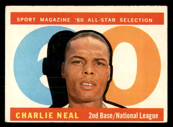 1960 Topps Baseball #556 Charlie Neal A.S. Dodgers VG-EX 541290