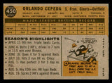 1960 Topps Baseball #450 Orlando Cepeda Giants VG-EX 541291